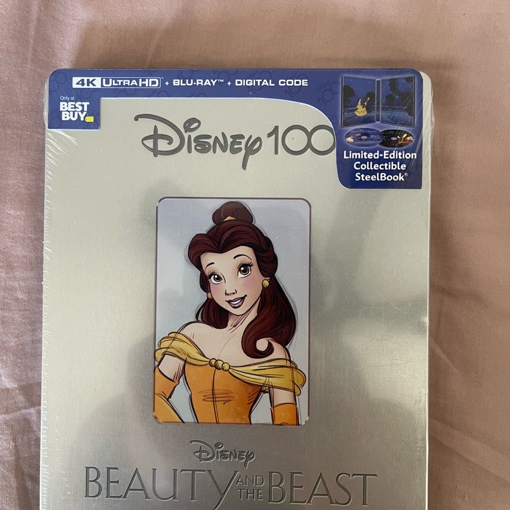 Disney Beauty and The Beast Steelbook 4K and Blu-Ray